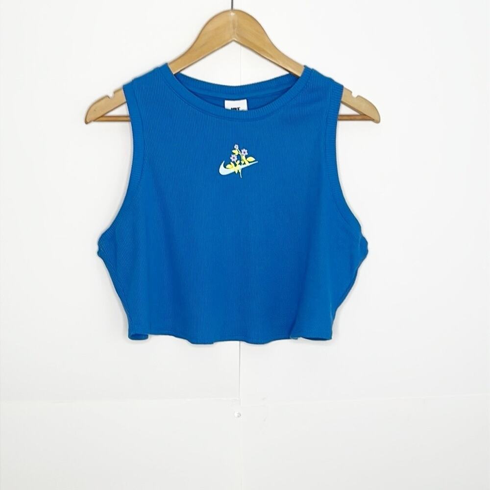 Womens Nike Cropped Ribbed Tank Size XL